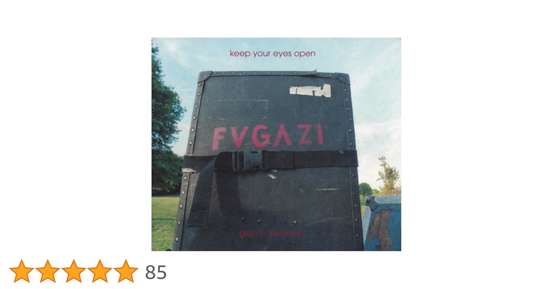 洋書 Keep Your Eyes Open - Glen E. Friedman Keep Your Eyes Open Book (The Fugazi Photographs of Glen E